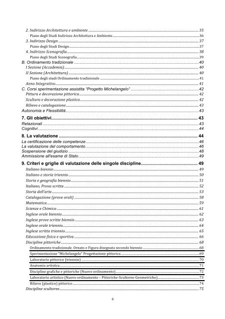 Scarica il POF in PDF - Liceo Artistico Statale Catalano