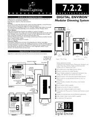 DIGITAL ENVIRON™ Modular Dimming System - The Strand Archive