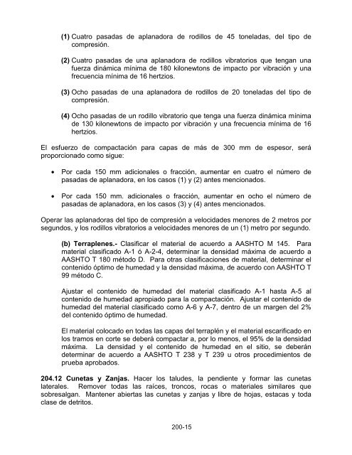 especificaciones para la construcciÃ³n de carreteras y puentes ...