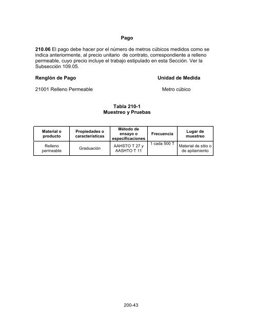 especificaciones para la construcciÃ³n de carreteras y puentes ...