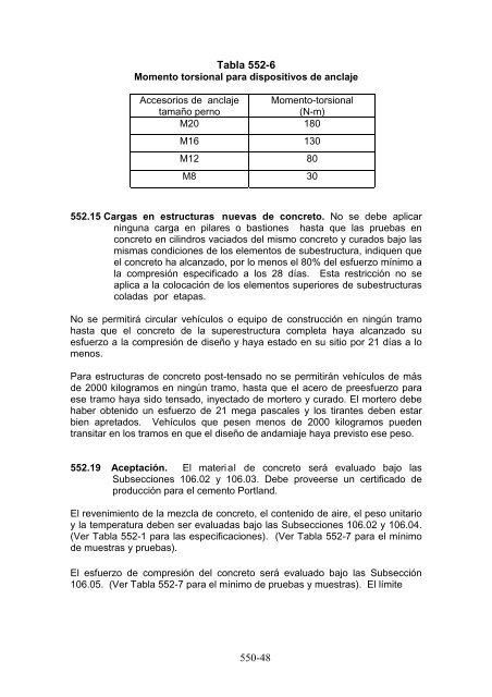 especificaciones para la construcciÃ³n de carreteras y puentes ...