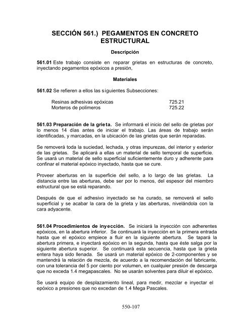 especificaciones para la construcciÃ³n de carreteras y puentes ...