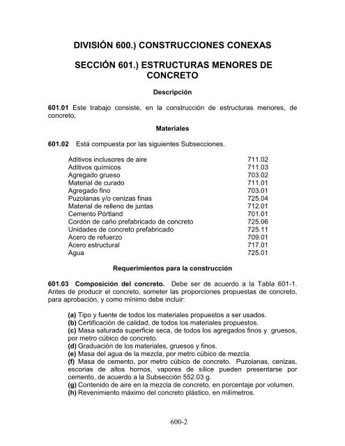 especificaciones para la construcciÃ³n de carreteras y puentes ...