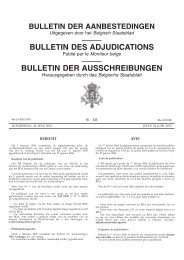 bulletin der aanbestedingen