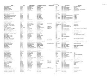 Chants liturgiques 29.01.2012 Page 1 Titre Cote Auteur (texte ...