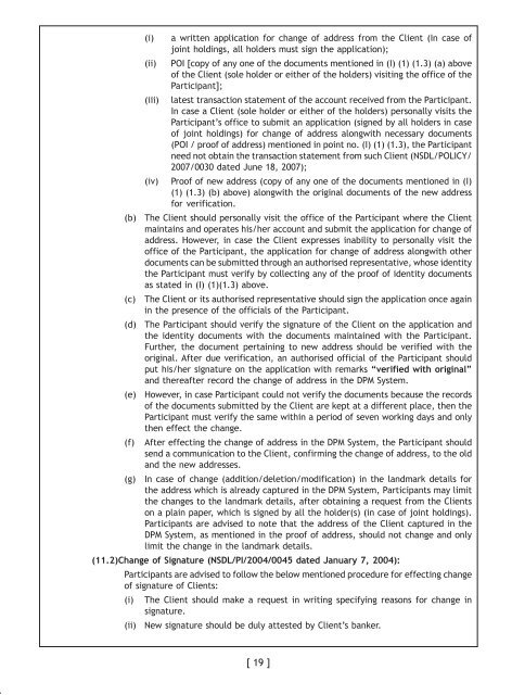 NATIONAL SECURITIES DEPOSITORY LIMITED - NSDL