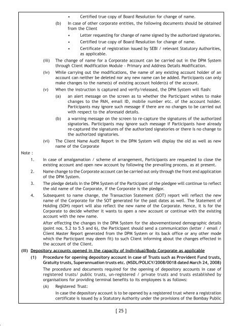 NATIONAL SECURITIES DEPOSITORY LIMITED - NSDL