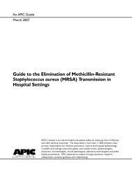 APIC MRSA Elimination Guideline