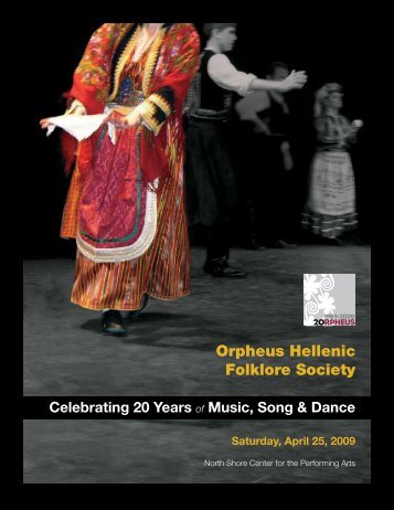 Event Program - Orpheus Hellenic Folklore Society