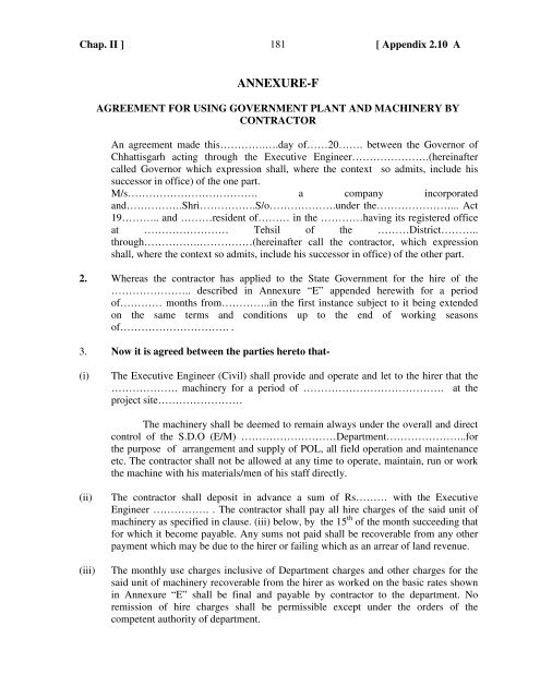 APPENDIX 2.10-A Format of Tender Notice for ... - Cg.nic.in