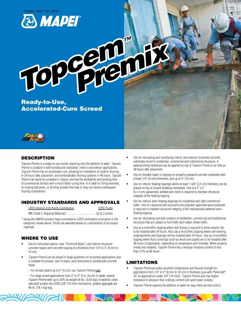 Topcem Premix Topcem Premix - AltaPaints and Coatings