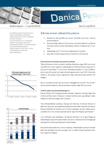 Hent hele pressemeddelelsen her (pdf) - Danica Pension