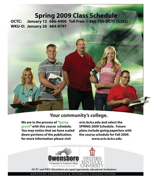 Spring 2009 Class Schedule - Owensboro Community & Technical ...