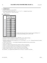 EXAMEN D'ECONOMETRIE SUJET A - Université Paris 8