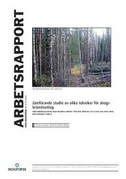 ARBETSRAPPOR T - Skogforsk