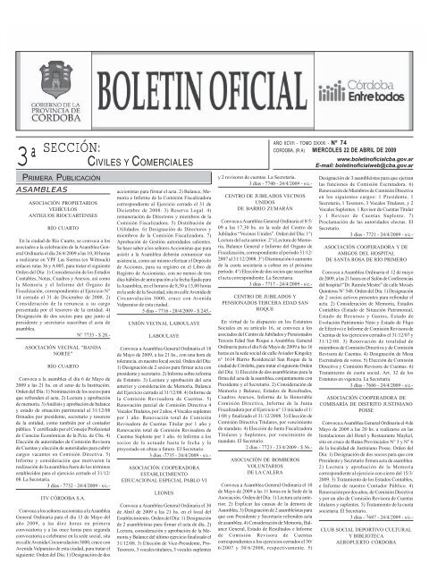 seccion3 modelo - BoletÃ­n Oficial de la Provincia de CÃ³rdoba