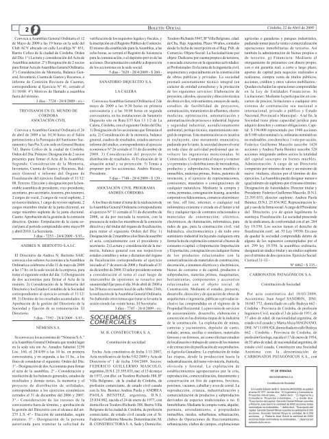 seccion3 modelo - BoletÃ­n Oficial de la Provincia de CÃ³rdoba