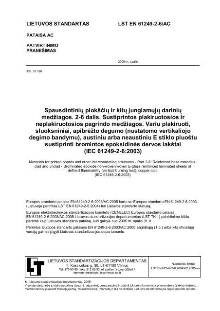 SpausdintiniÅ³ plokÅ¡ÄiÅ³ ir kitÅ³ jungiamÅ³jÅ³ dariniÅ³ medÅ¾iagos. 2-6 ...