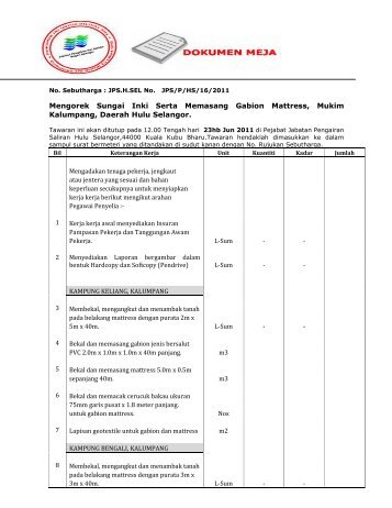 Fail Lain-Lain - Sistem Tender Dokumen dan Sebutharga - Selangor