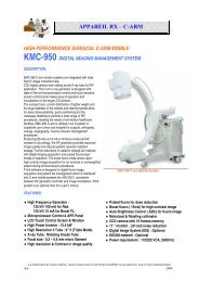 appareil rx â c-arm high performance surgical c-arm mobile kmc-950 ...
