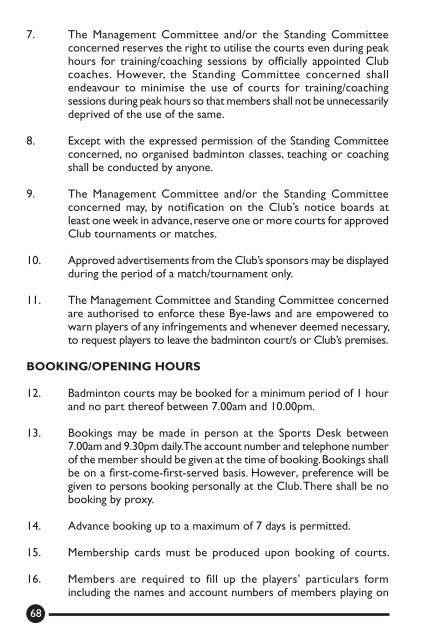 Constitution - Chinese Swimming Club