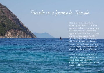 Trizonia on a journey to Trizonia - Drascombe Association