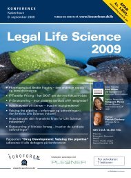 Legal Life Science 2009 - IBC Euroforum