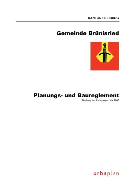 Gemeinde Brünisried Planungs- und Baureglement