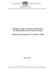 REPORT OF THE STANDING COMMITTEE ON RESEARCH ... - Iccat