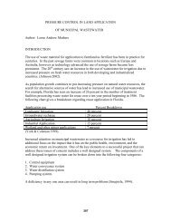 Pressure Control in Land Application of Municipal Wastewater