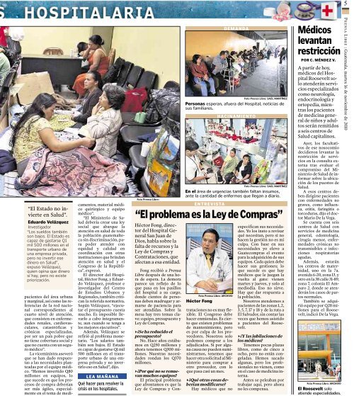 VIVEN CALVARIO EN EL SAN JUAN DE DIOS - Prensa Libre