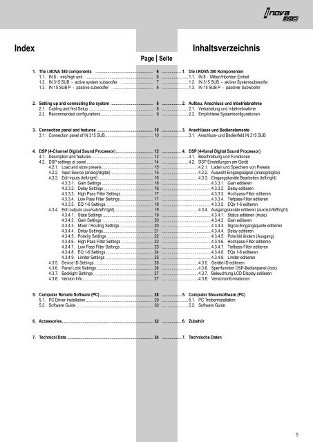 Bedienungsanleitung - Nova