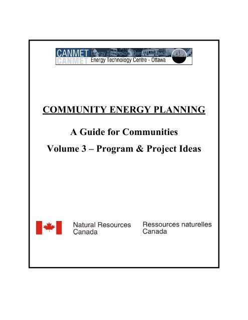 Volume 3 - Program & Project Ideas (PDF - 4.5 - Natural Life Network