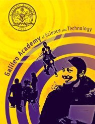 Information Guide - Galileo Academy of Science & Technology