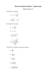 5.1. Obavezan domaÄi zadatak - stepenovanje - 