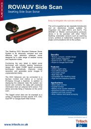 Tritech SeaKing Sidescan Sonar System - Seatronics