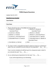 Simplified Case Checklist - finra