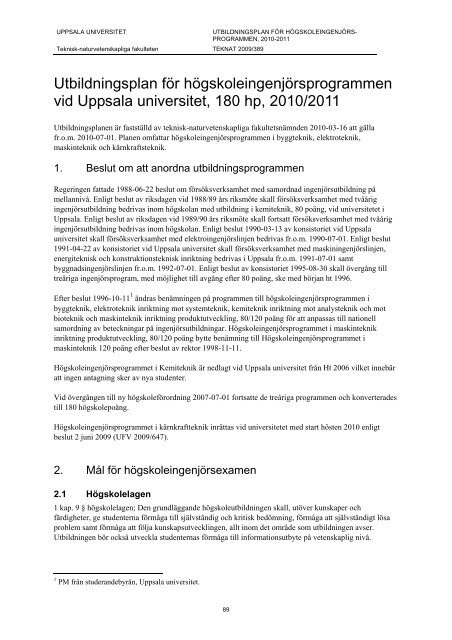 2010/2011 - Teknisk-naturvetenskapliga fakulteten - Uppsala ...