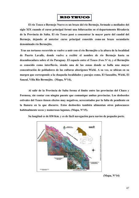 Sistemas Fluviales y Normas Legislativas Ambientales