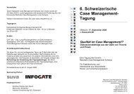 6. Schweizerische Case Management- Tagung - Netzwerk-CM ...