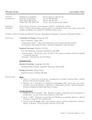 My CV (pdf) - Linguistics - University of Maryland