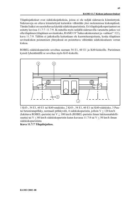 Radan pÃ¤Ã¤llysrakenne - Liikennevirasto