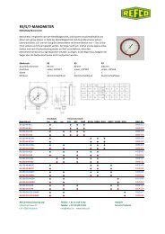 R3/5/7-MANOMETER - Refco Manufacturing Ltd.