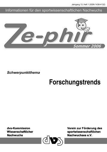 Download (PDF) - Sportwissenschaftlicher Nachwuchs