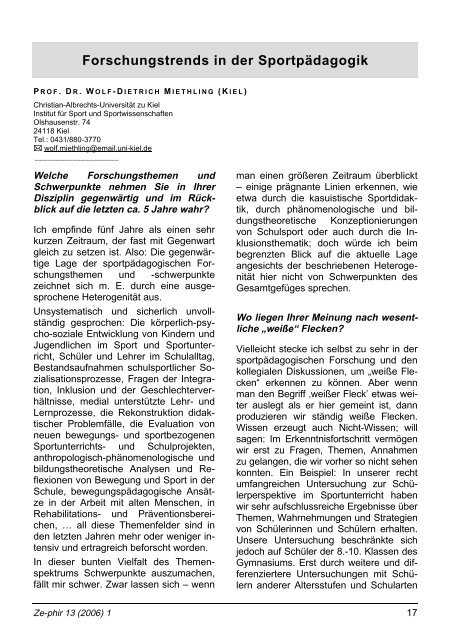 Download (PDF) - Sportwissenschaftlicher Nachwuchs