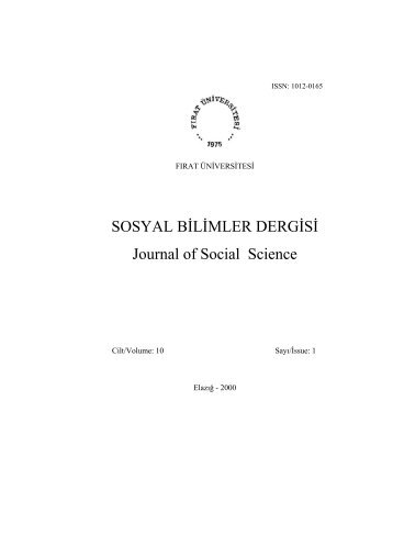 sayÄ±:1 - Portal - FÄ±rat Ãniversitesi