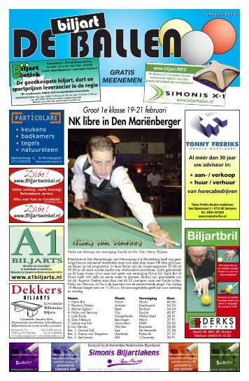 NK libre in Den MariÃ«nberger - De Biljart Ballen