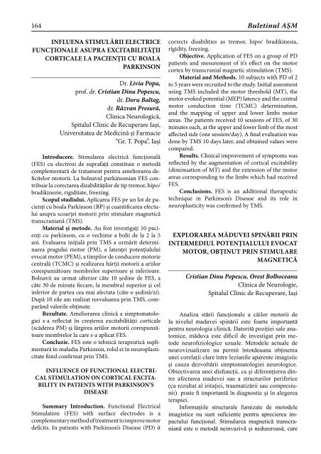 ÅtiinÅ£e Medicale - Academia de ÅtiinÅ£e a Moldovei