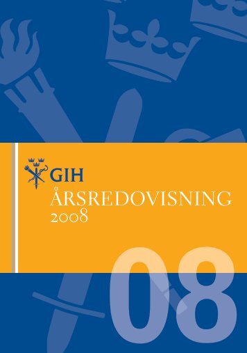 Ãrsredovisning 2008 - GIH