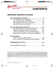 Browning bearings catalog - Hasmak